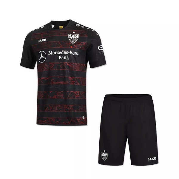 Camiseta Stuttgart 2ª Kit Niños 2020 2021 Negro